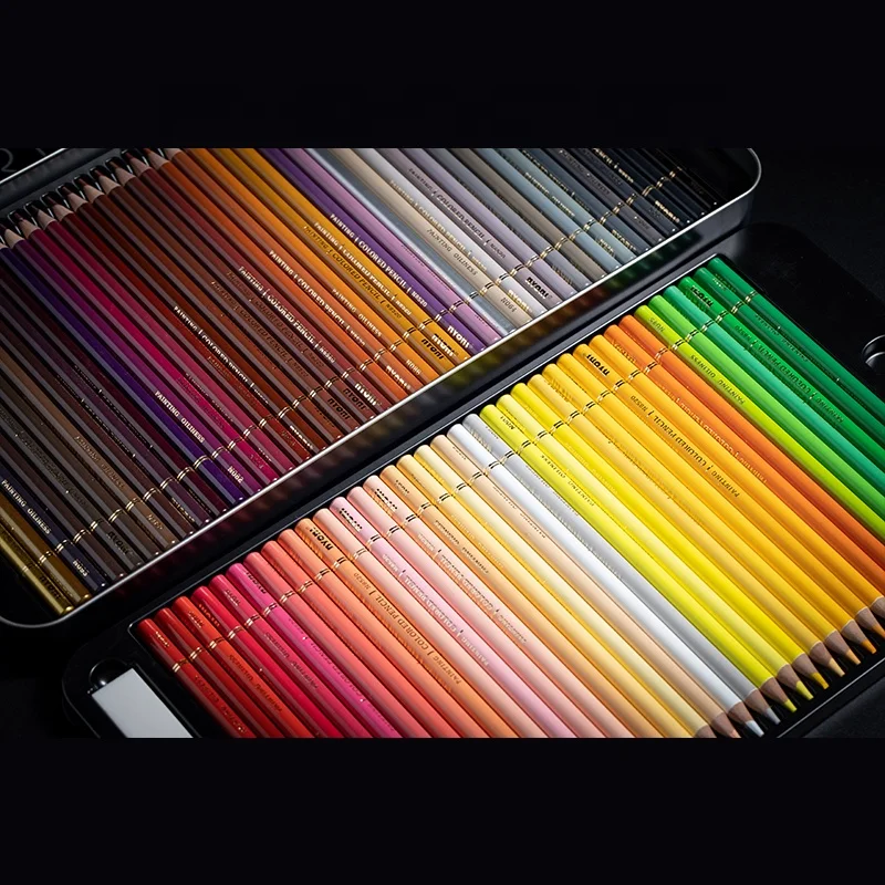 nyoni-n8520 professionale di arte standard di legno naturale oleoso su  ordinazione di colore del colore della matita per il disegno con i colori  24/36/48/72/120 colori