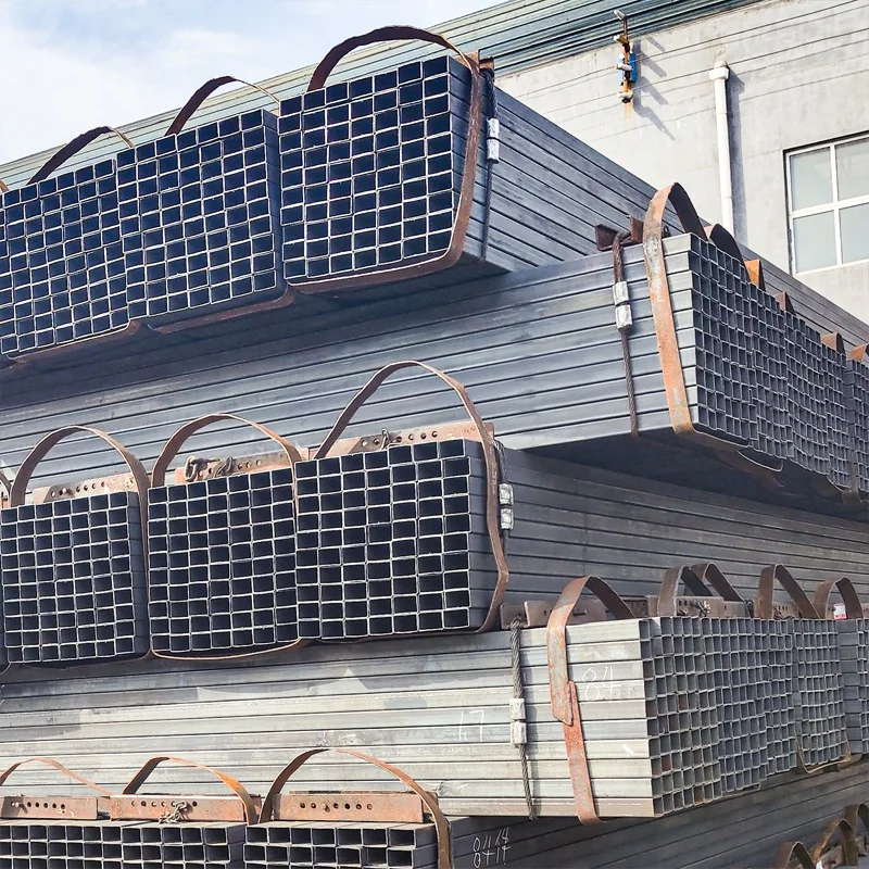 Welded Steel Shs Box 200x200 Square Hollow Section 6mm Wall Thickness Iron Bar Pipe ERW for Structure Cutting Available