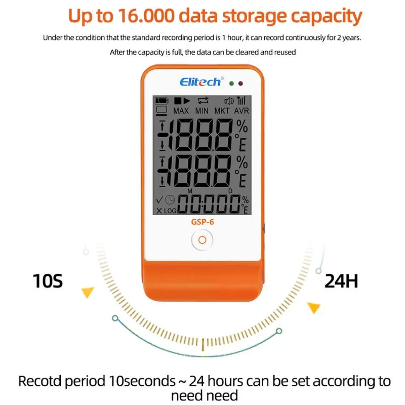 Gsp6 Elitech Auto Pdf Lcd Display Multi Use Humudity And Temperature