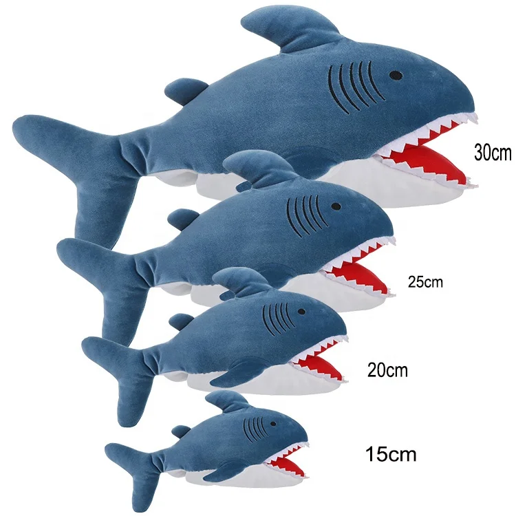 Mini Blue Shark Plush Toys Cute Stuffed Animals for Kids