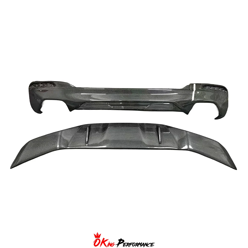 Mp Style Carbon Fiber Rear Diffuser For Bmw 5 Series F90 M5 2017-2023 ...