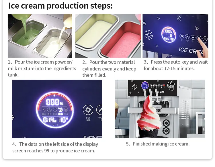 HENGZHI мягкое мороженое для приготовления мороженого поставщик