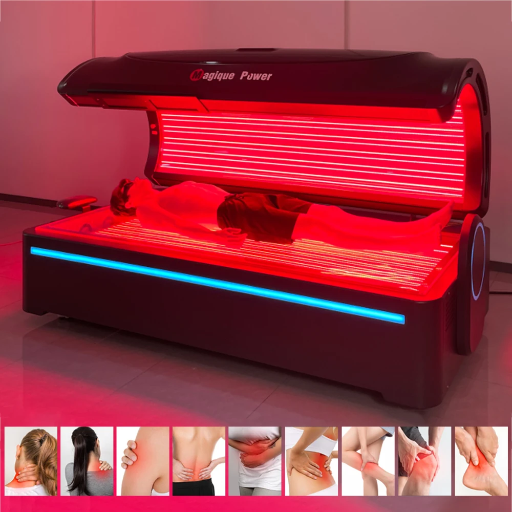 Ipad Control Commercial Use Pulsing 810nm 850nm 1040nm Full Body Red Led Infrared Red Light Therapy Bed
