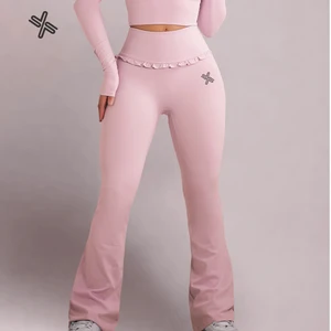 Women Quick Dry High Elastic Fitness Gym Leggings Workout Pants Tight Flared Yoga Leggings Women