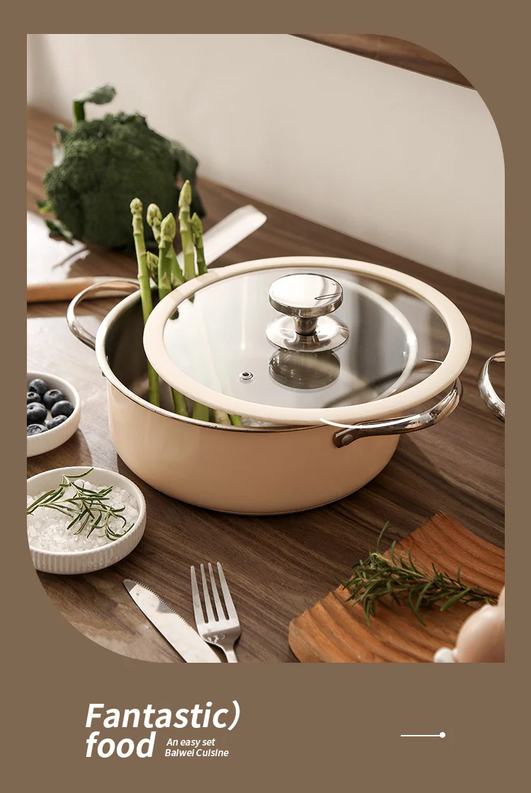 Hot Selling Wholesale Stainless Steel Ceramic Pot Silicone Glass Cover