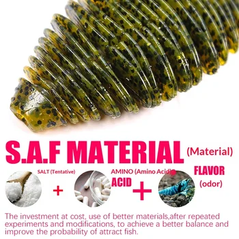 LURE FISHING High-Gravity Biomimetic Stainless Steel Threaded Shrimp Artificial Soft Bait 75mm/100mm 2,4 Pieces – Soft Lure – view 5