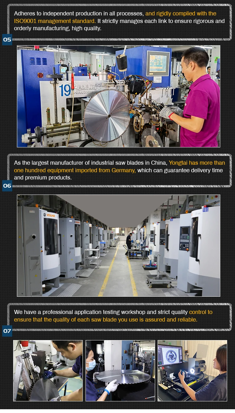 Diamond Saw Blade 380mm Diameter 72 Teeth with 3 Years Warranty for Cutting Melamine