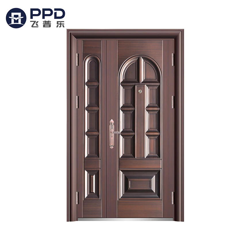 Phipulo Factory Latest Design Hot Sale Chinese Supplier Classic Doors Exterior Double Security Steel Door