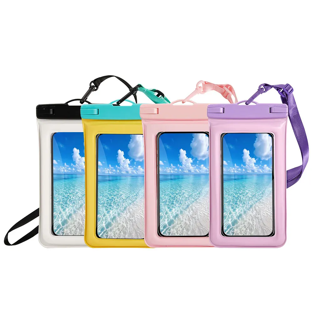 product laudtec waterproof phone pouch universal bag ipx8 floating case for swimming diving protective cover customized logo sjk1070-3