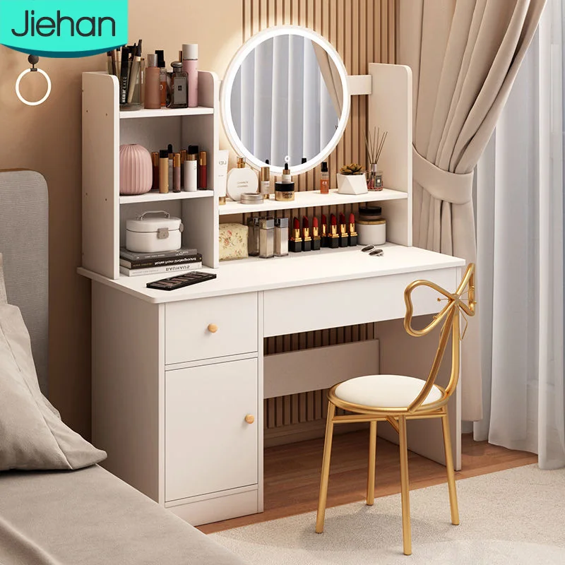 Lot De Meubles Miniatures En Bois Pour Poupée – Chambre Avec Lits, Armoire, Coiffeuse Et Chaises