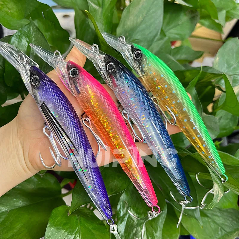 Big Game Deep Diving Fishing Lure 14cm 49g 3D Crystal Prism Minnow Pesca Gt Tuna Trolling Artificial Baits Marlin Fishing Lures Big Game Deep Diving Fishing Lure 14cm 49g 3D Crystal Prism Minnow Pesca Gt Tuna Trolling Artificial Baits Marlin Fishing Lures