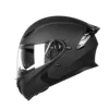 Nero opaco - Casco aperto DOT (marca) 808
