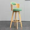 Marco de Burlywood + cuero texturizado verde