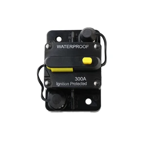 Nickel-Plated Iron Nuts 100-300A Customizable System Protection DC Circuit Breaker for Car Audio