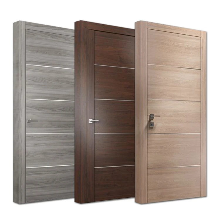 Modern teak ply wood door designs classic interior room plywood wooden  doors for house apartments hotel