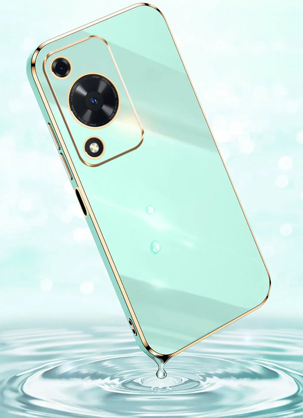 Diamond Phone Case For Huawei Enjoy 70 Rainbow Customize Precision Hole Anti Fall Electroplate Plating Painted Tpu Pc Sjk297 supplier