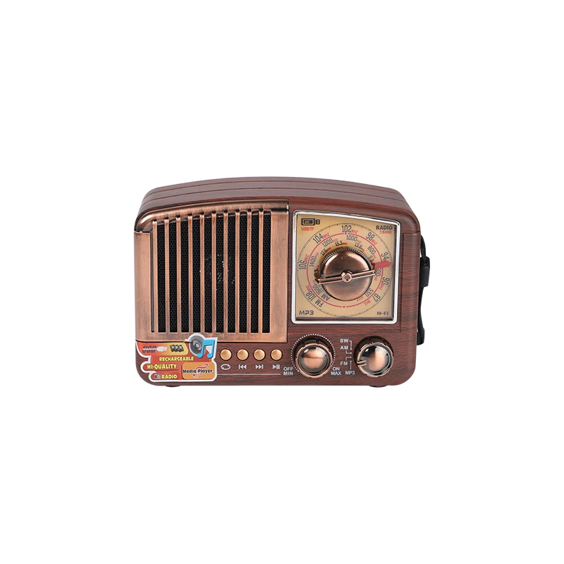 Portable Multifunction High Sensitive Portable Sw Am Fm More Band Retro Classic Radio With Earphone Jack