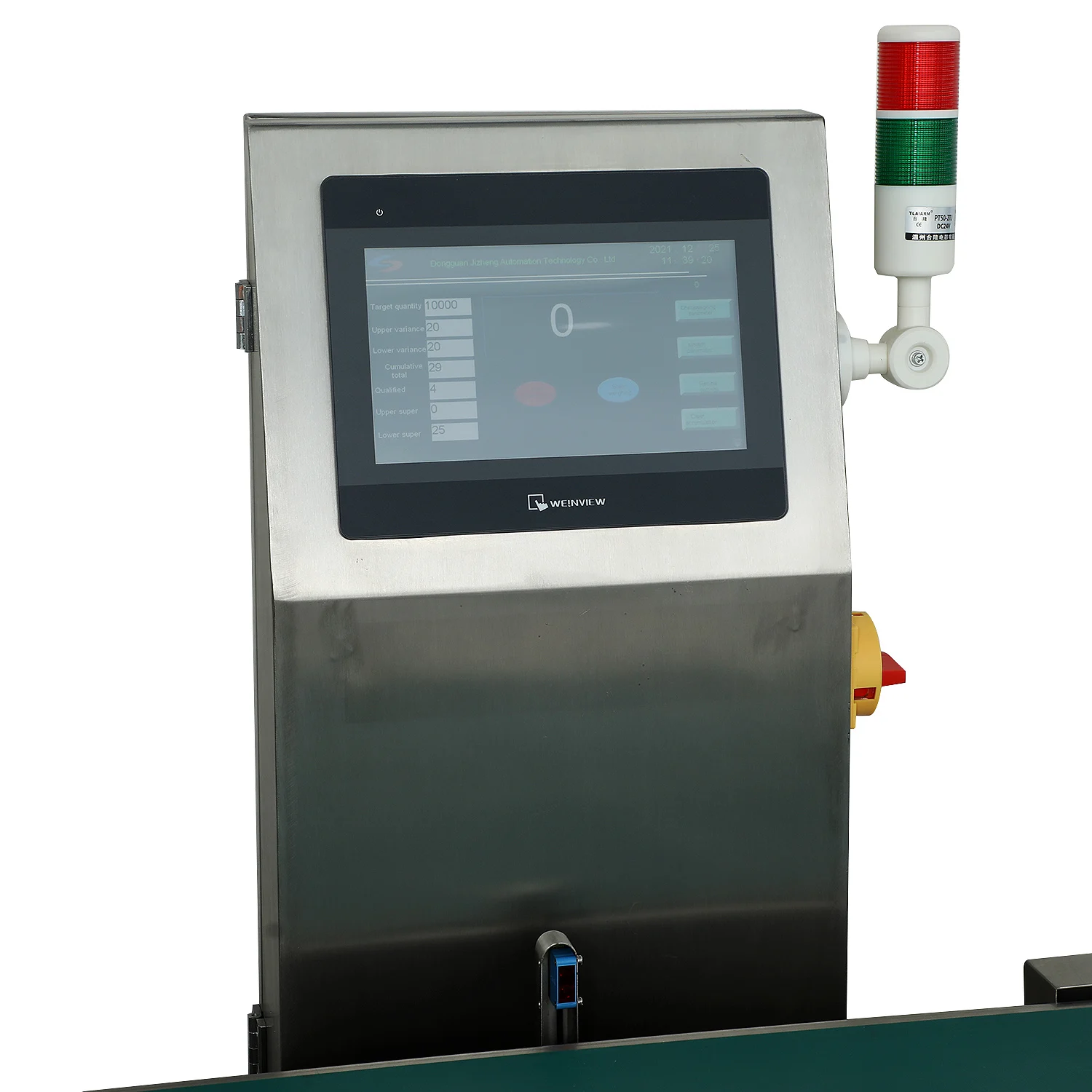 Juzheng 50kg High Load Inline Automatic Weighing Machine Checkweigher Manufacturer for Large Items
