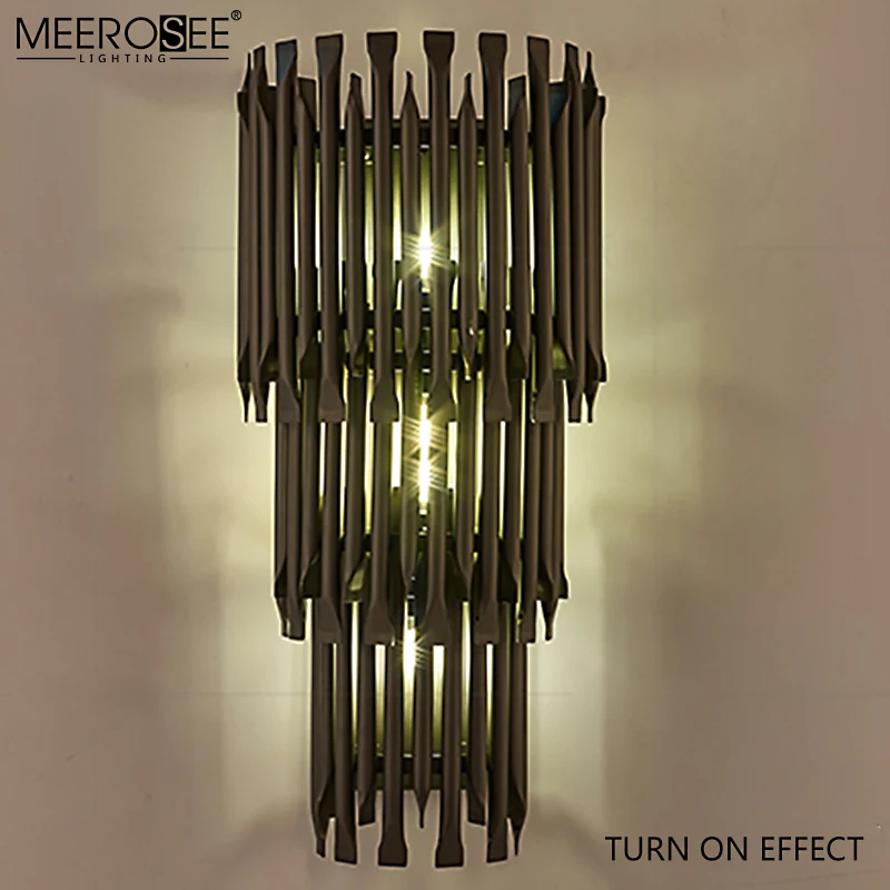 MEEROSEE Post-modern Wall Light Luxury Creative Corridor Hotel Lobby G9 Wall Lighting MD86738