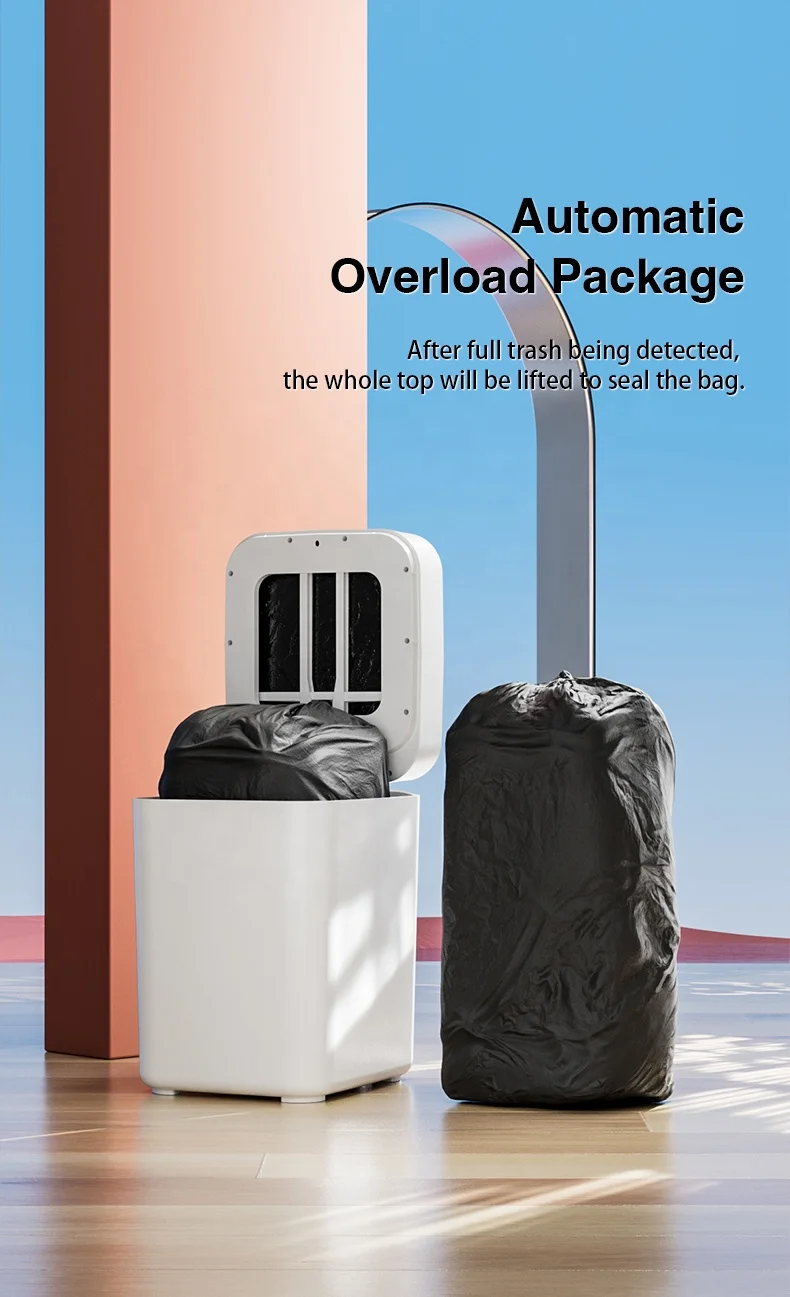 Smart Trash Can with Automatic Self Package Seal Change