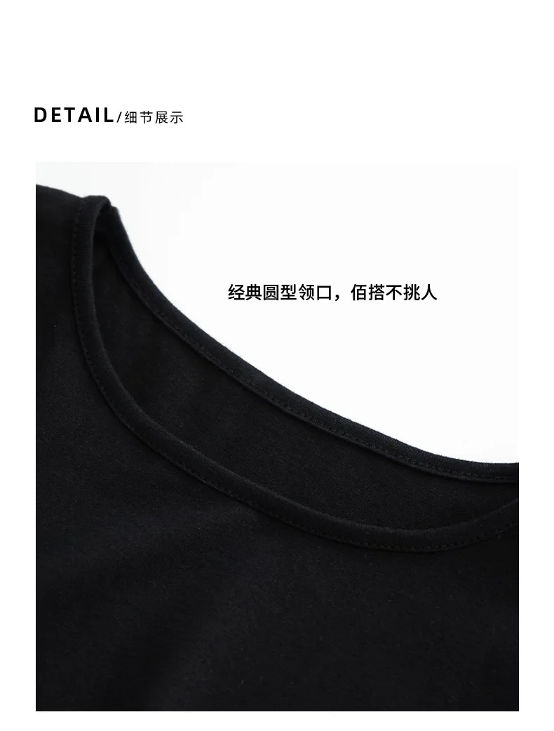 Wholesale 2023 Fashion 100%cotton Round Neck Sexy Solid Color Sports ...