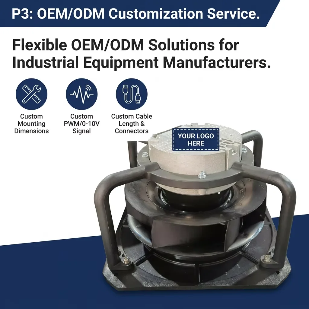 Centrifugal Fan, B3P225-EC092-025, Plastic, IP44, 220V - detail 6
