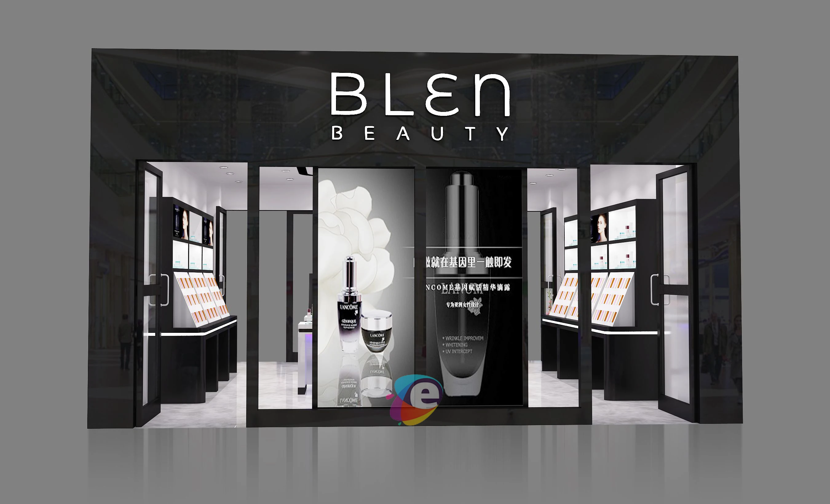 Transparent Display Glass Showcase Toy Make Up Gift Display