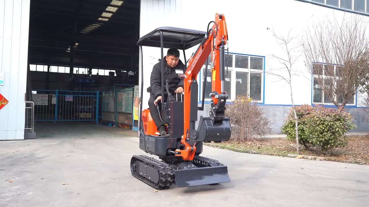 Hengwang 1000kg 1 Ton Diggers Machine Bucket Tracked Mini Digger ...