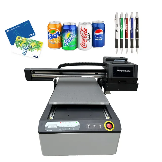 newest inkjet 6090 uv flatbed printer a1 printing machine uv printer varnish for pen ceramic glass metal