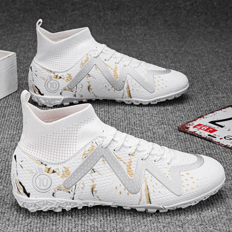 High-Quality Outdoor New High-Top AG-TF Hybrid Soccer Cleats for Artificial Turf Trainin aperçu 10