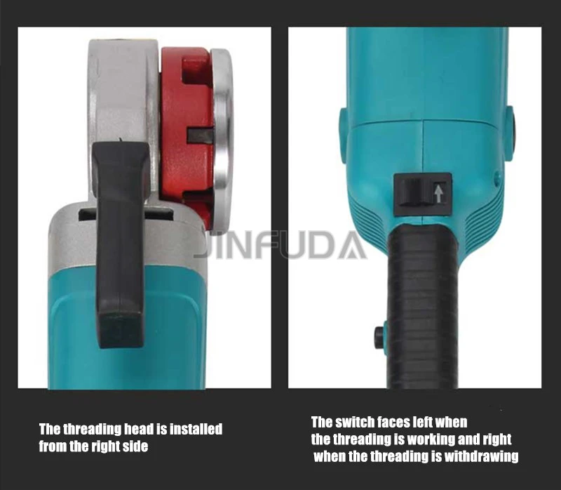 Light Weight Electric Pipe Threading Machine For Construction Pipe