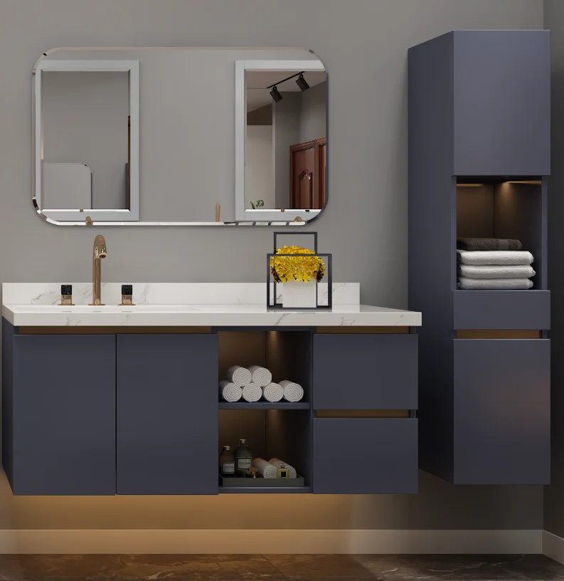 Modern Style Pvc Bathroom Cabinet Solid Surface Wash Basin Cabinet Bathroom Wash Basin Cabinet ...