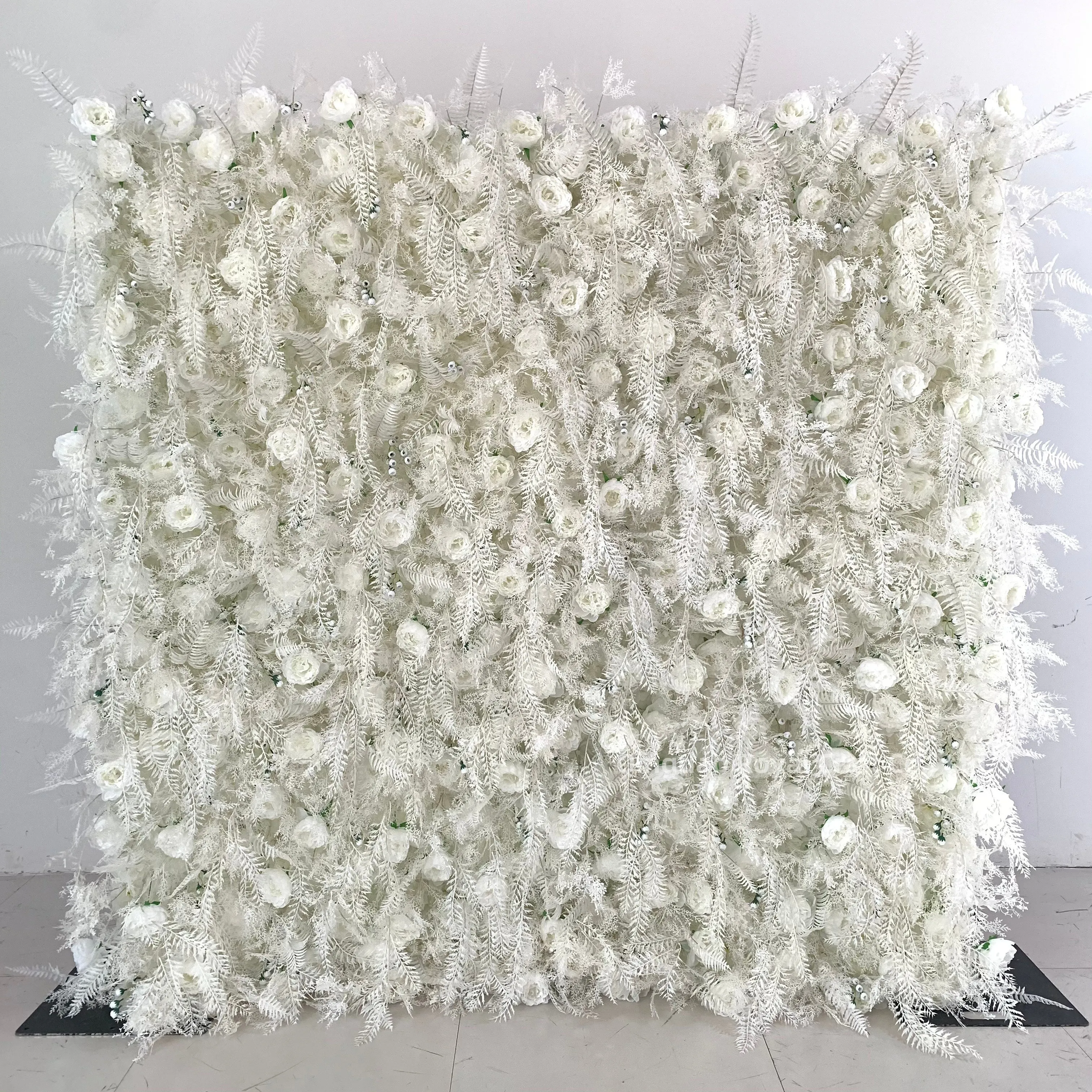 Pannello Decorativo A Fiori Artificiali Di Seta Rosa – 8 Pezzi Da 60x40 Cm Per Matrimoni, Feste E Home Decor