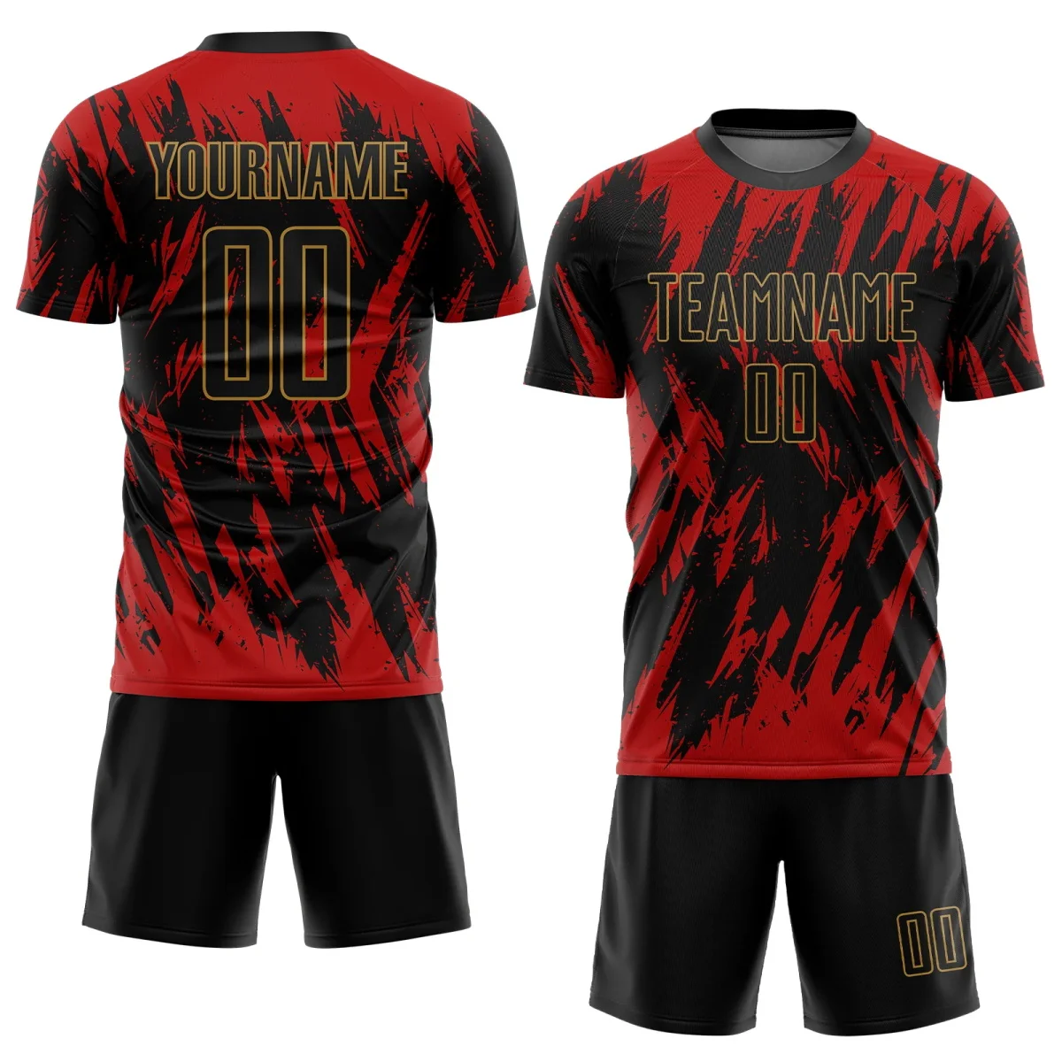 Soccer Jersey Sets Sublimation Soccer Wear for Men's Practice Football Shirts Custom Football Sportswear Soccer Team Uniform
