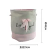 White yarn dance shoes storage bucket