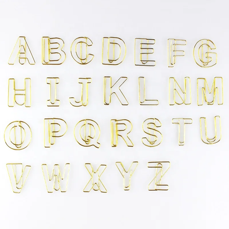 Custom Letters Shaped Paper Clips Colorful Creative Animal Bookmark Clips