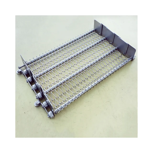Customized Stainless Steel Conveyor Belt Manufacturer Chain Link Wire Mesh Belt Spiral Balance Woven Level Screen Mesh Belt Net 4