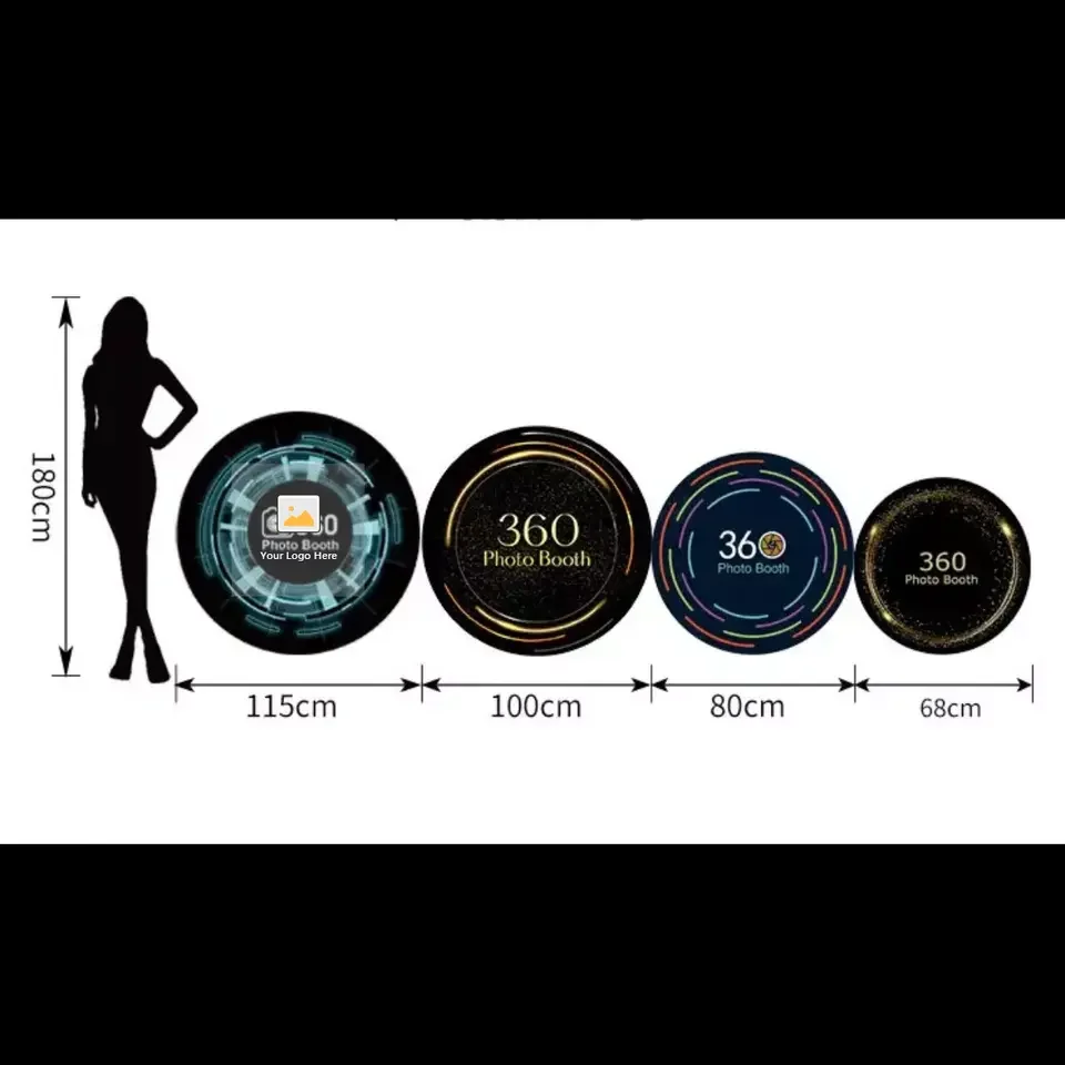 360 Photo Booth Intelligent Selfie Prop Rotator for Parties