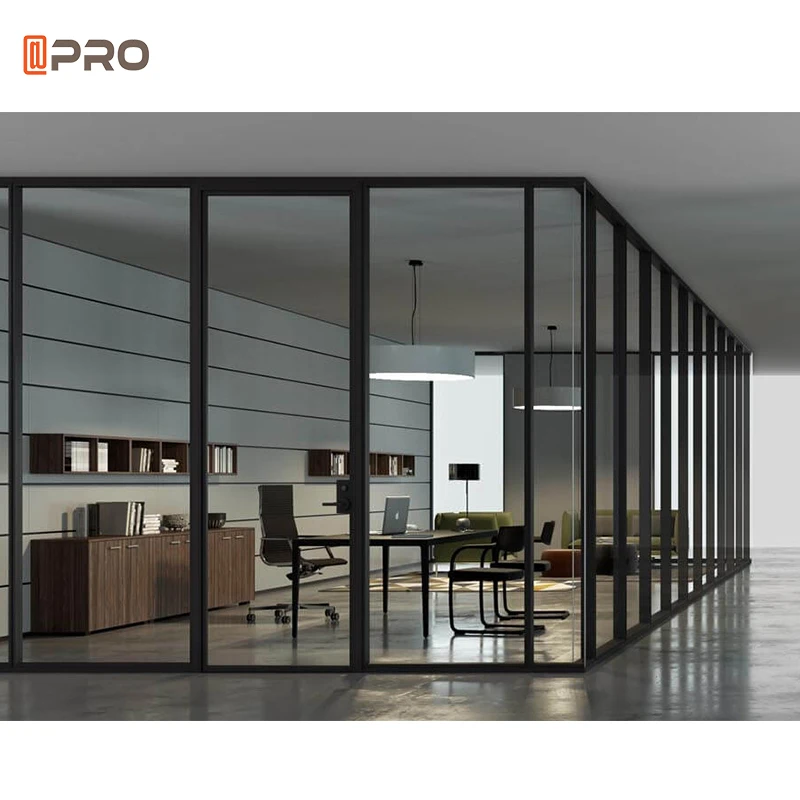 High Quality clear Office Partition Freest and Workstations Modular Office Divider Glass Office Partition Separation WALL System