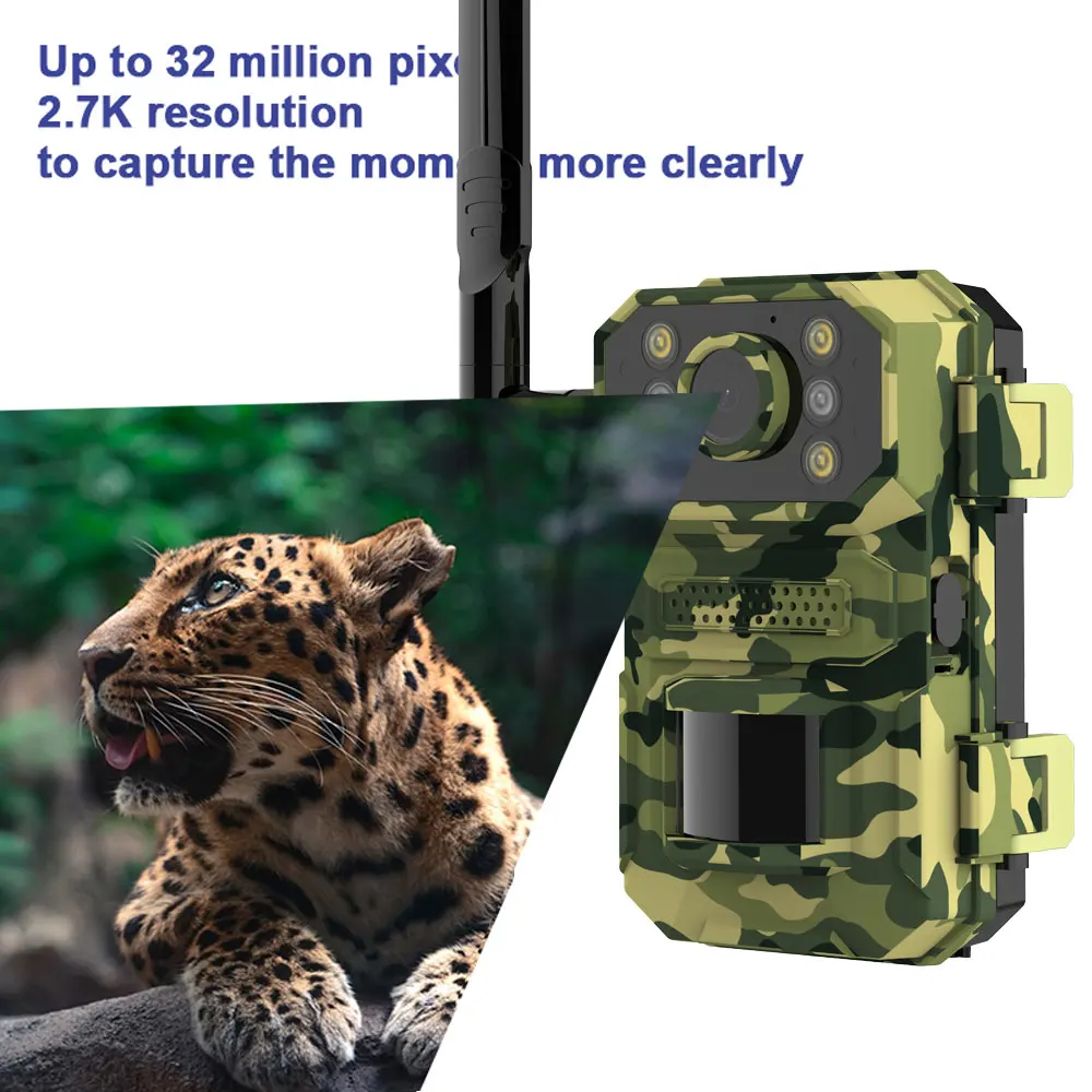 H5 32mp Night Vision Pir Motion Detection Wildlife 4g Lte Hunting Trail