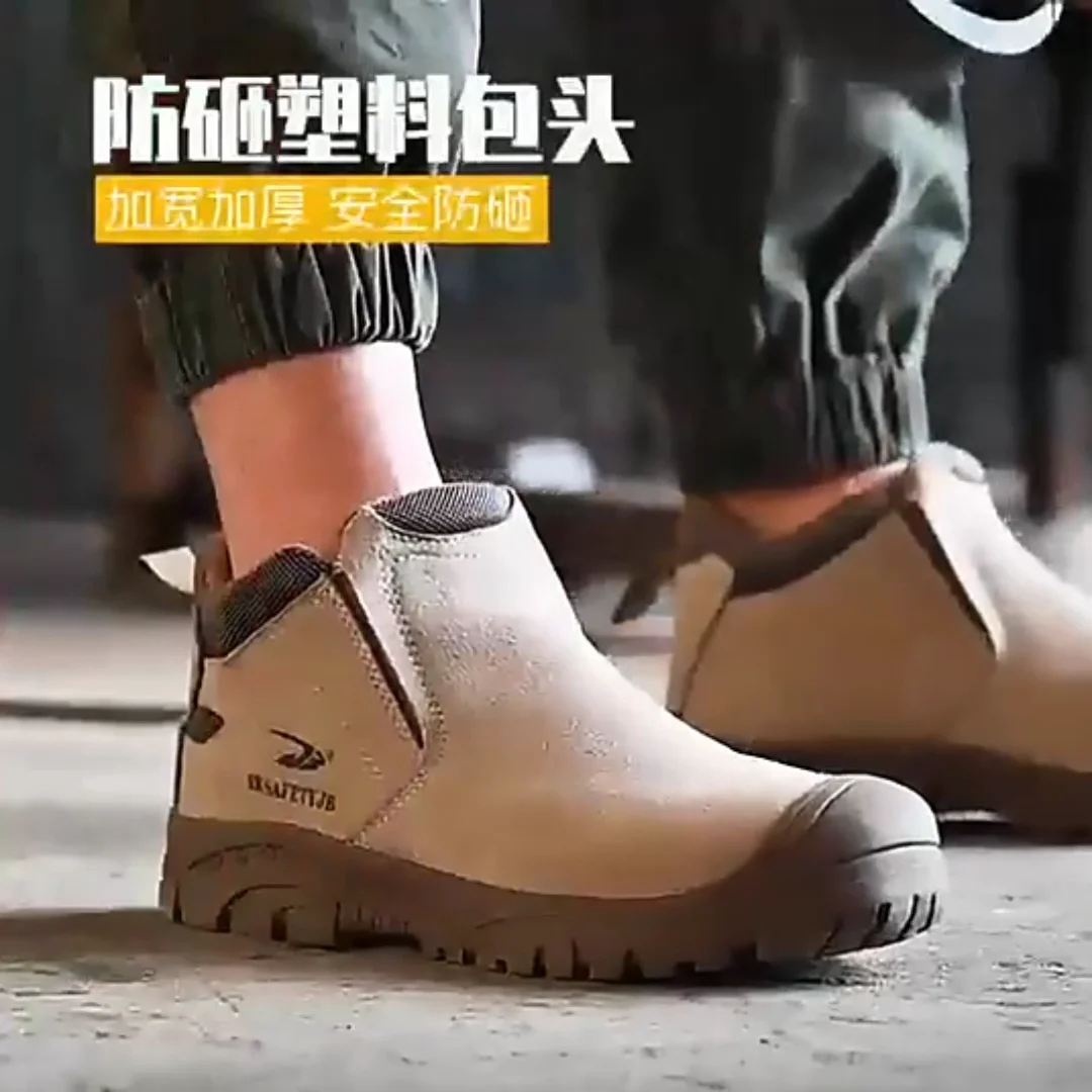 Wholesale New Brand Industrial Safety Welding Shoes Steel Toe Anti
