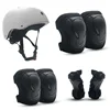 White plum blossom helmet-black bullhead protective gear