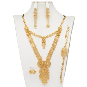 Wedding Apparel & Accessories High Quality Jewelry Set with 18k Gold Plating Necklace Pendants for Jewelry Making