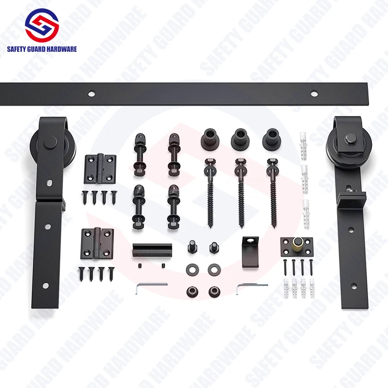 Customizable Bi-folding Design Wall Mount Single Double Wooden Doors Barn Door Hardware Kit Sliding Door Hardware Kit