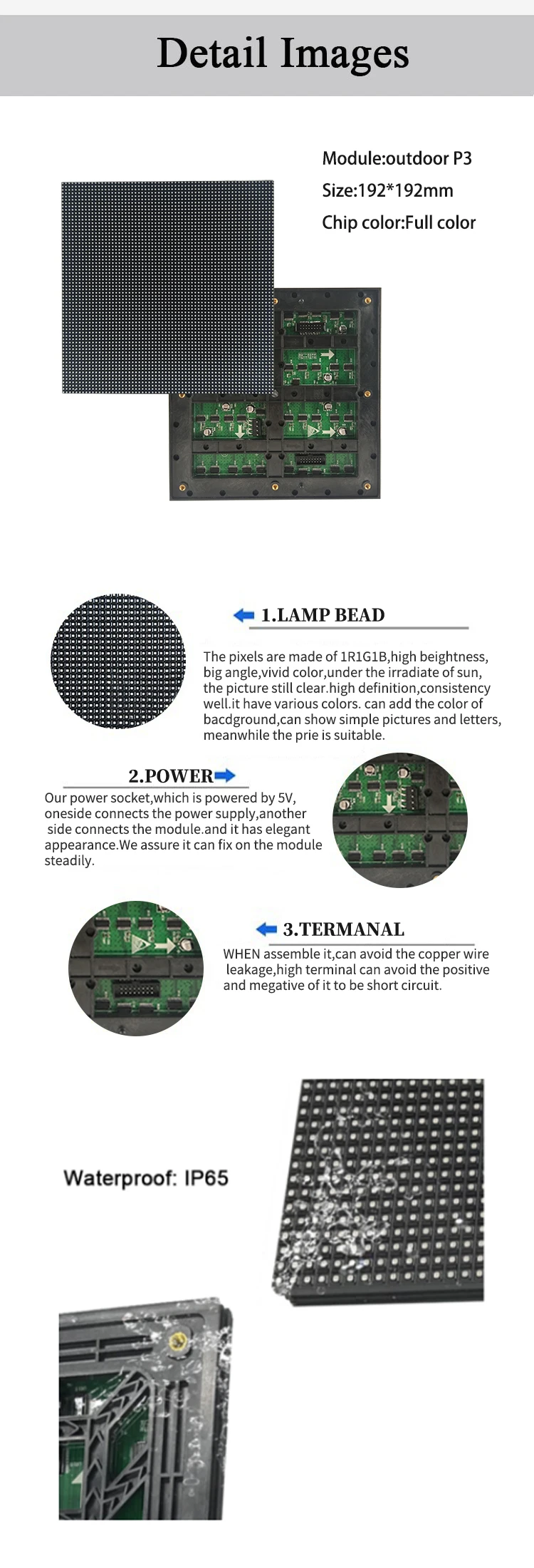 Outdoor P3 Concert Stage Rental Screen Unit Board Led Display Module P3 ...