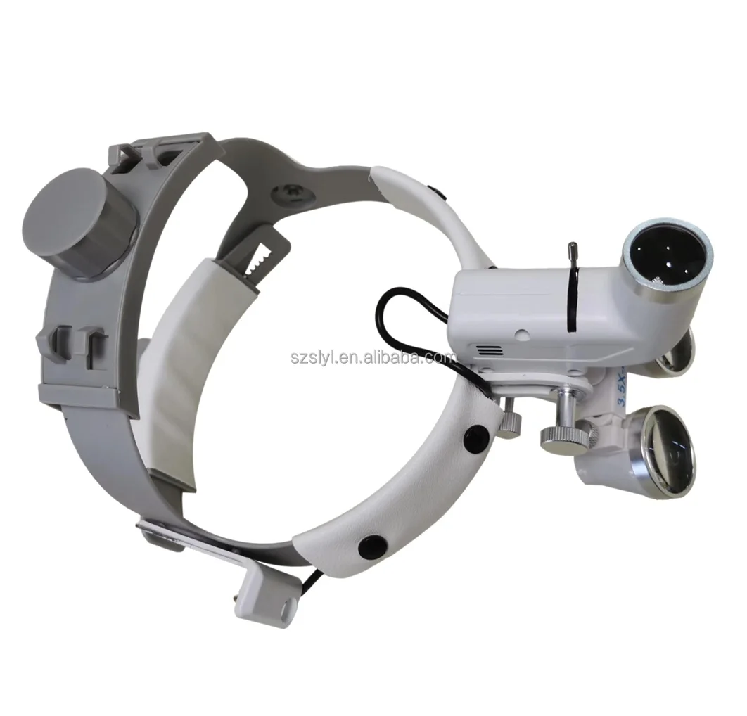 Head Wear Type LED Headlight 3.5X 2.5X Binocular Loupe Surgical Headlight ENT