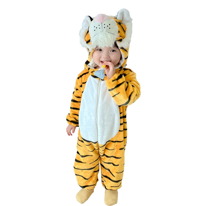 Custom Infant Baby Clothes Winter Animal Newborn Baby Rompers Winter ...