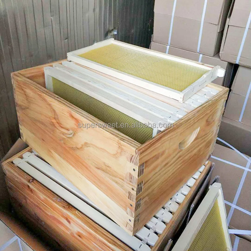 Unassembled Flat Pack Wood Grooved Deep Bee Hive Frames