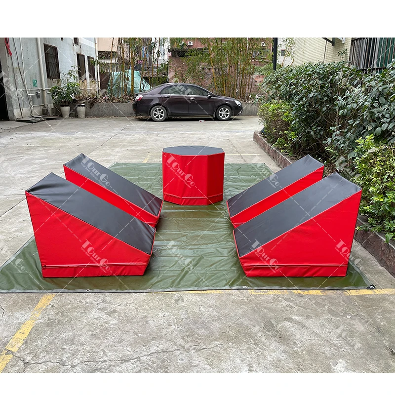①GJARPTB2 空港ターミナルビル　②GJAPS006 専用マット　セット Gymnastics Equipment - Ninja System Mat Indoor Playground