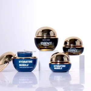 Exquisite Spherical 50g Cosmetic Glass Cream Jar 20g Glass Eye Cream Jar Luxury Skin Care Container